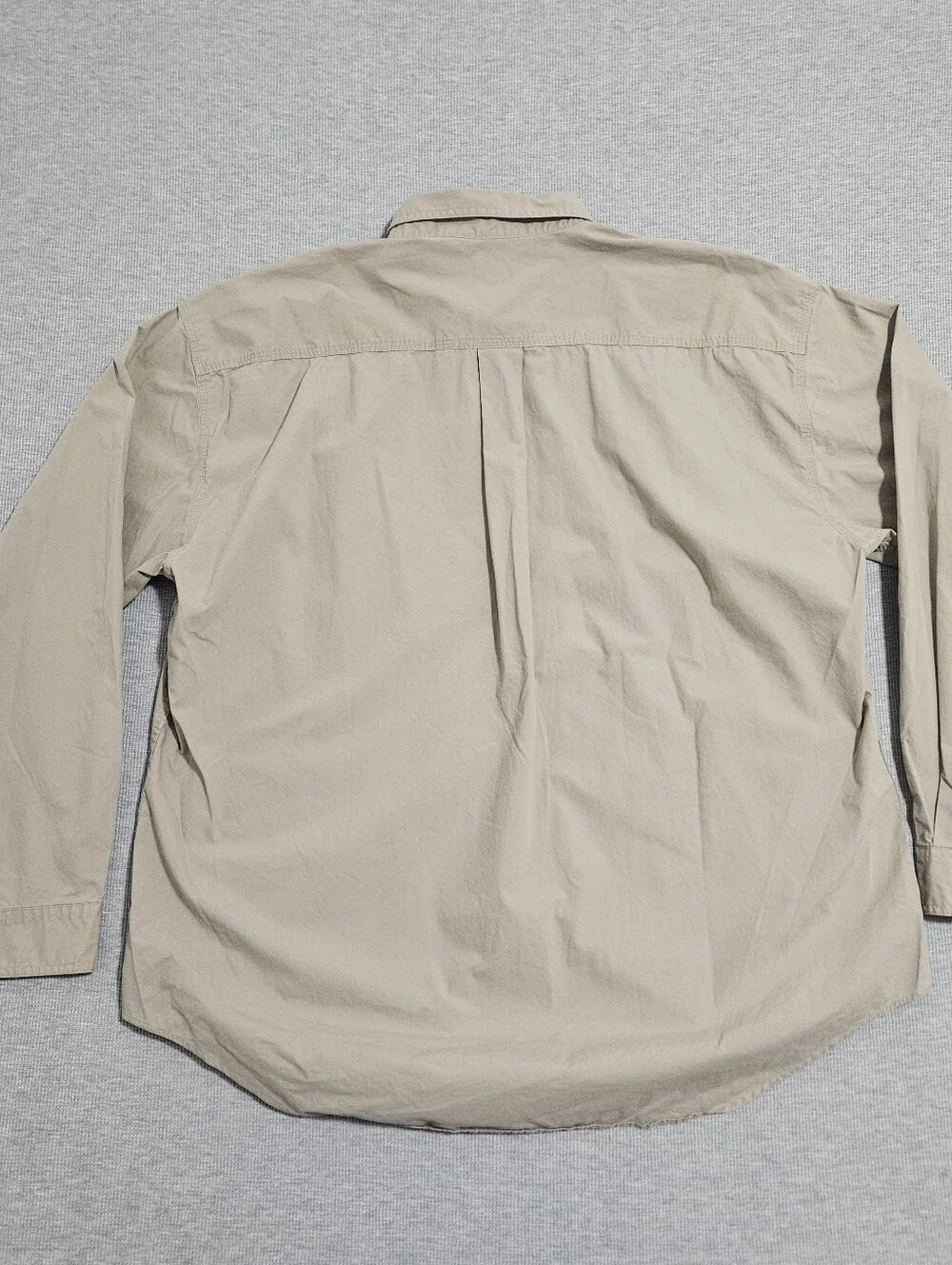 vintage J.Crew red oarman tan button up shirt mens xl